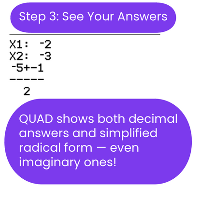 ti84 program for quadratic equations