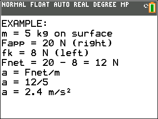 Free Physics Mechanics Help Pack for TI-84 Plus CE
