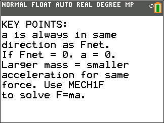 Free Physics Mechanics Help Pack for TI-84 Plus CE