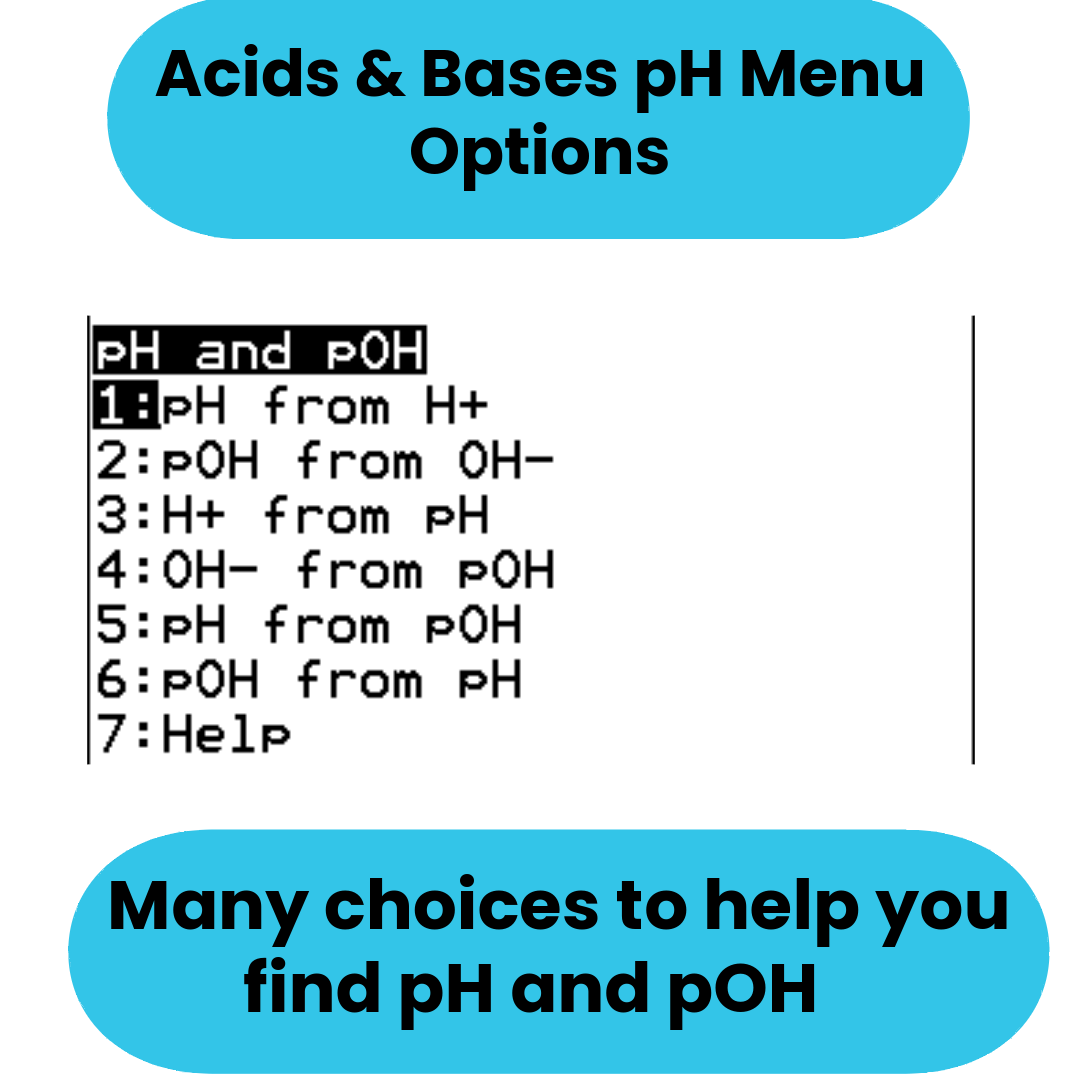 Acids & Bases Solver TI-84 Plus CE Program