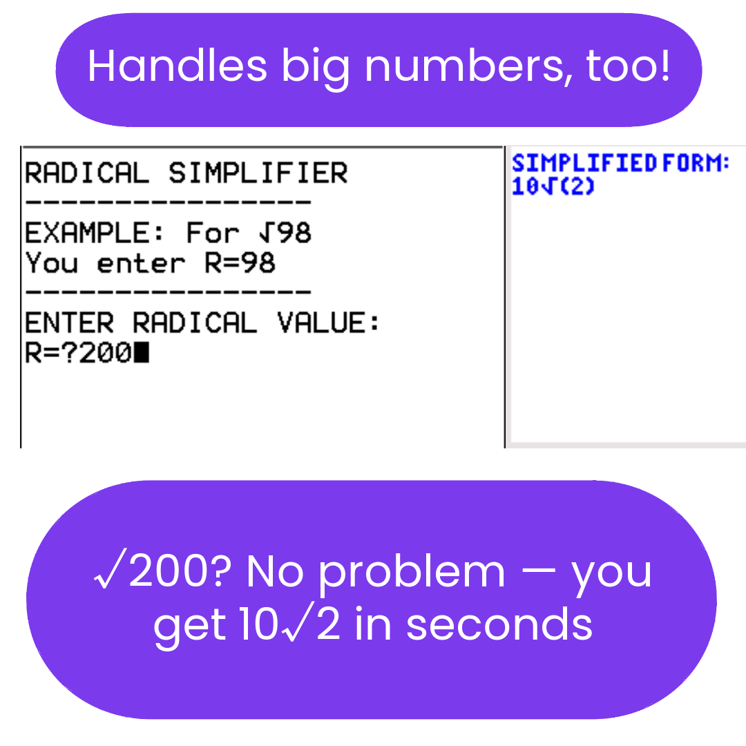 ti84 radical program