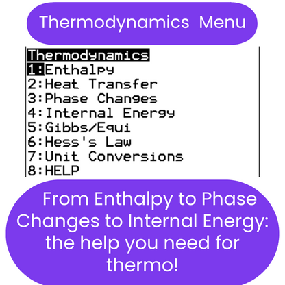 Thermochemistry Solver TI-84 Plus CE Program