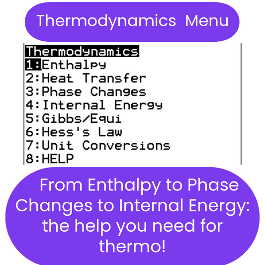 Thermochemistry Solver TI-84 Plus CE Program
